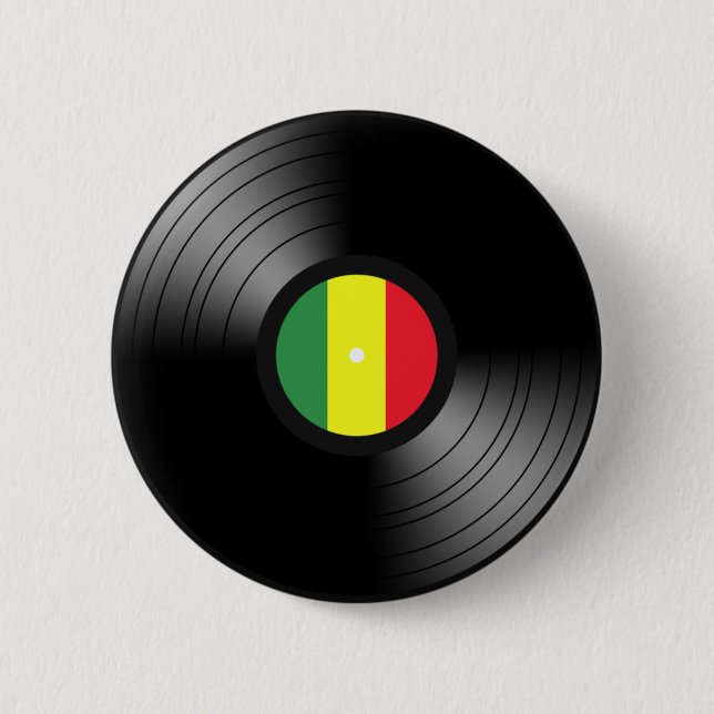 Vinyl reggae button (Front)