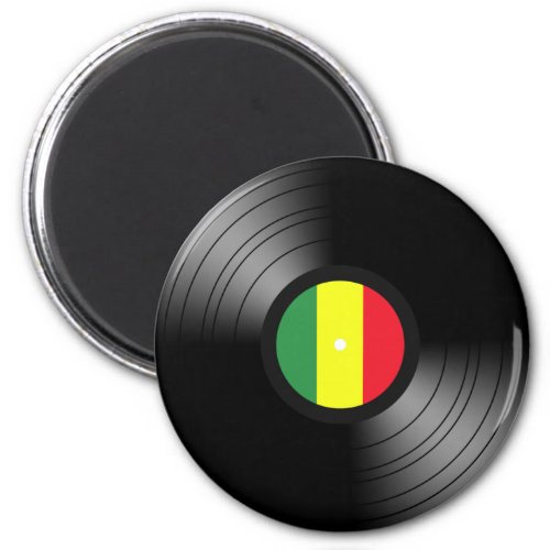 Vinyl reggae magnet