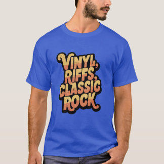 Vinyl Riffs Classic Rock Vintage Rock boy T-Shirt