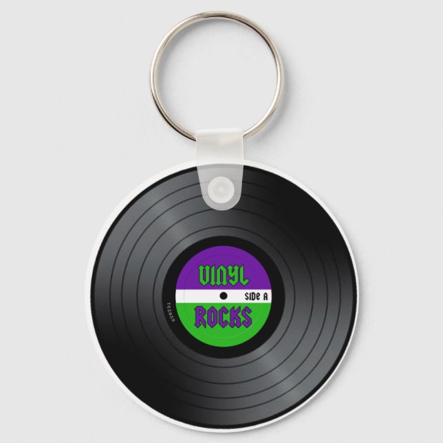 Vinyl Rocks LP Keychain (Front)