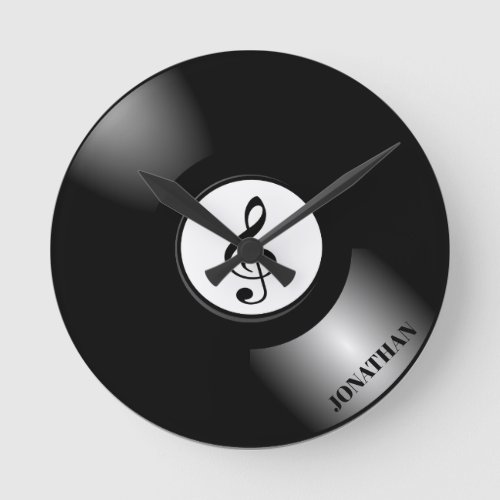 Vinyl Round Clock