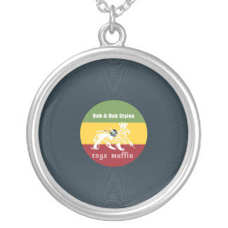 Vinyl rubadub silver plated necklace