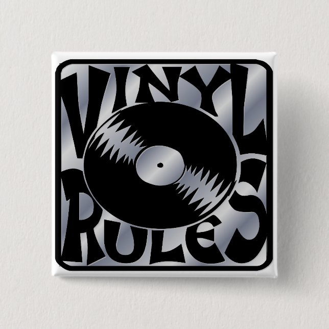 Vinyl Rules Button (Front)