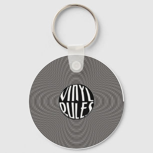 Vinyl Rules Keychain