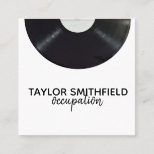 vinyl square business card