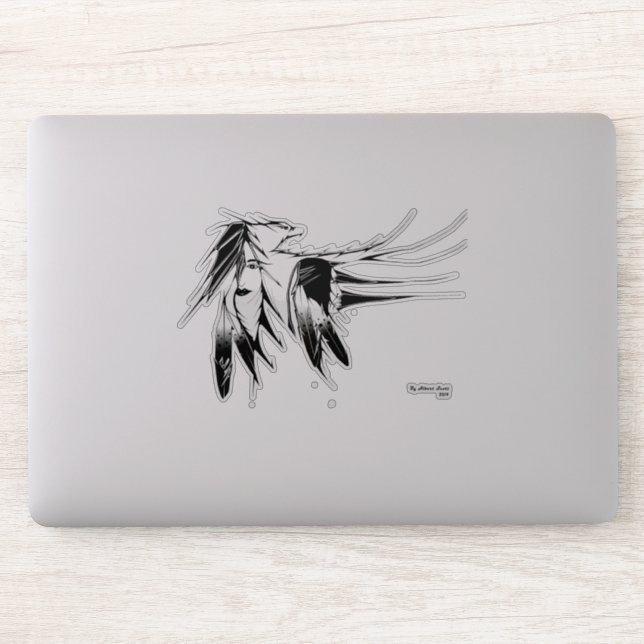 Vinyl sticker - Eagles wings (Computer)