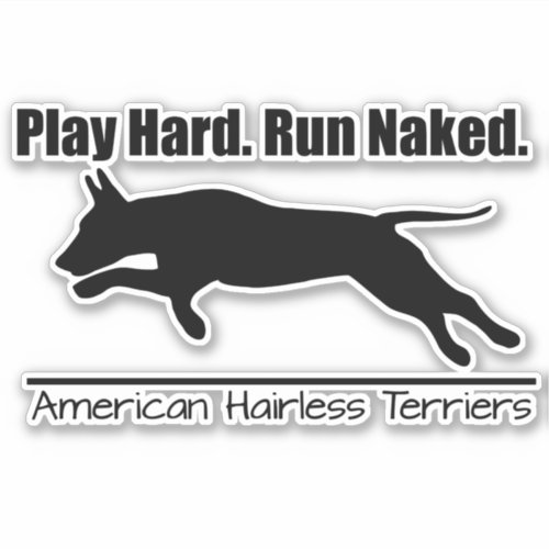 Vinyl Sticker Play Hard AHT Design