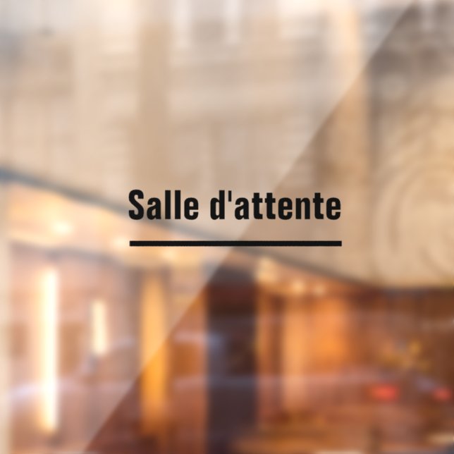 vinyl sticker sticker waiting room (Sheet 2)