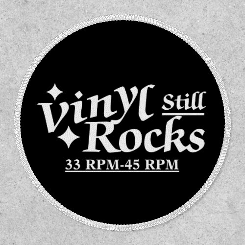 Vinyl Still Rocks 33 _45 Rpm Patch
