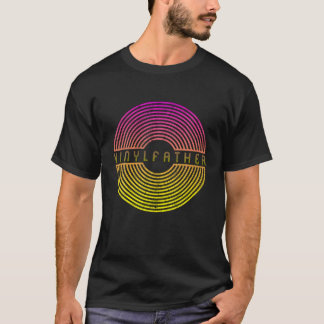 Vinyl The Vinylfather Father 80S Retro Record Vint T-Shirt