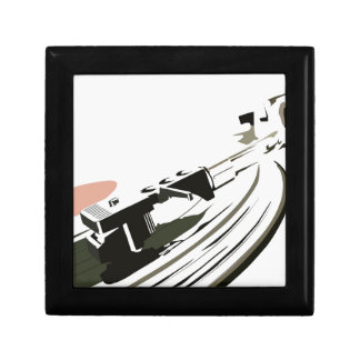 Vinyl Turntable Keepsake Box