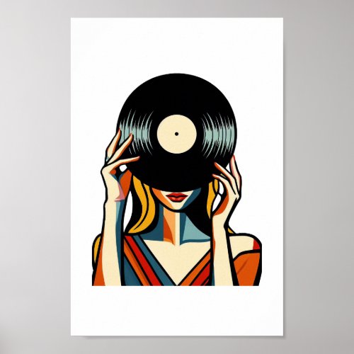Vinyl Veiled Visage Poster