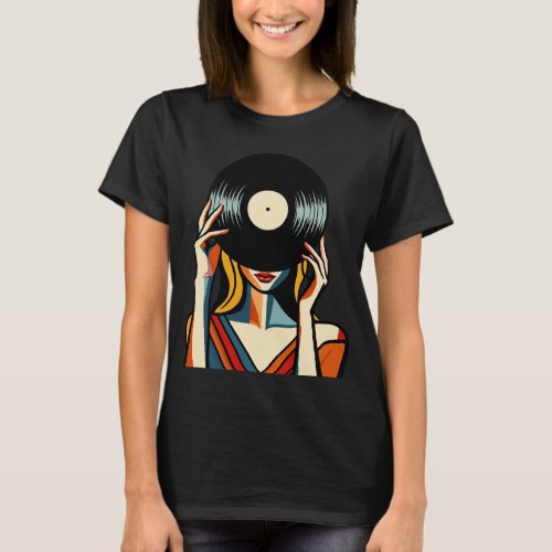 Vinyl Veiled Visage Womans T_Shirt