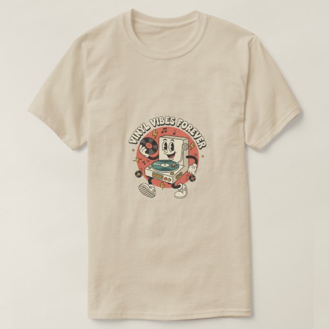 Vinyl Vibes Forever T-Shirt (Design Front)
