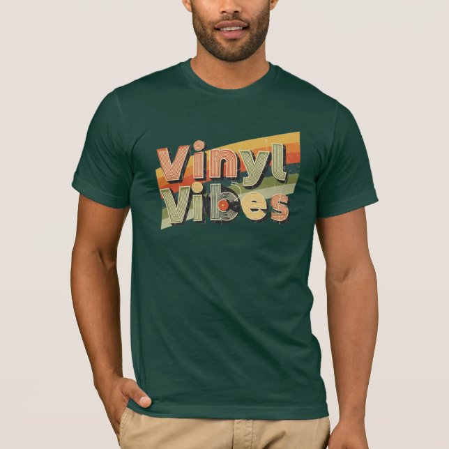 Vinyl Vibes T-Shirt | Record Lover Collection (Front)