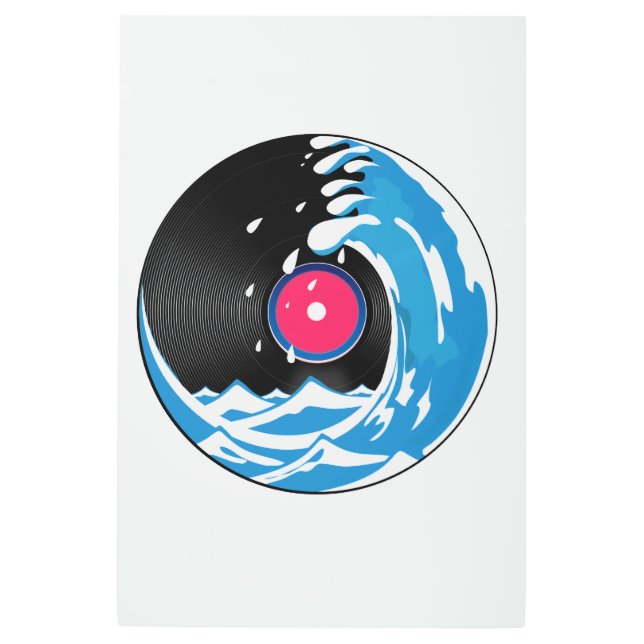 Vinyl Wave Metal Print (Front)