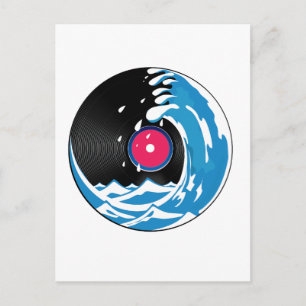 Vinyl Wave Postcard