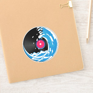 Vinyl Wave Sticker