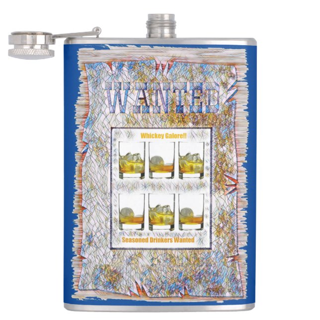 Vinyl Wrapped Flask (Opened)