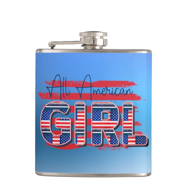 Vinyl Wrapped Flask, 6 oz. Flask (Front)