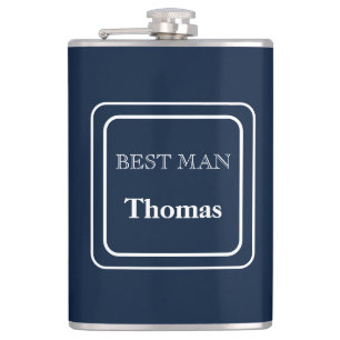 Vinyl Wrapped Flask-Best Man Flask