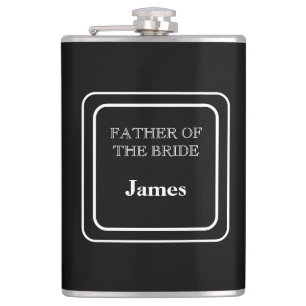 Vinyl Wrapped Flask-Father of Bride Flask