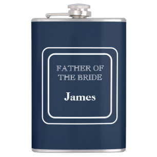 Vinyl Wrapped Flask-Father Of Bride Flask