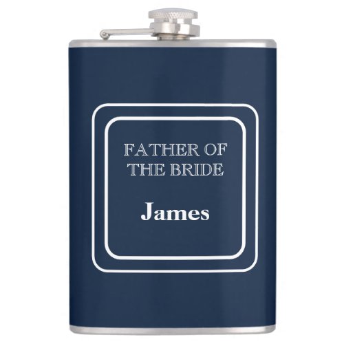 Vinyl Wrapped Flask_Father Of Bride Flask