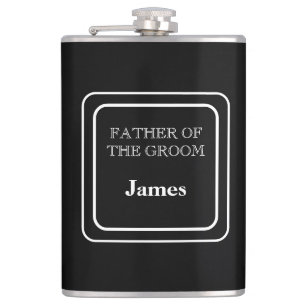 Vinyl Wrapped Flask-Father Of Groom Flask