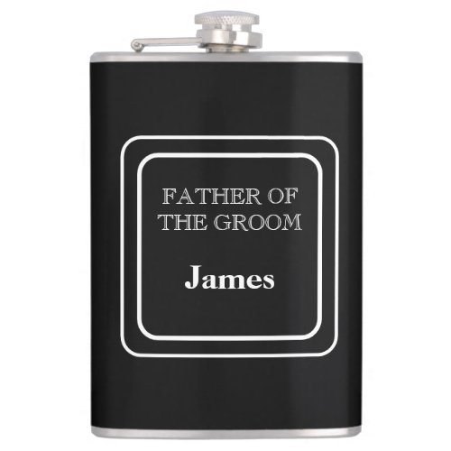 Vinyl Wrapped Flask_Father Of Groom Flask
