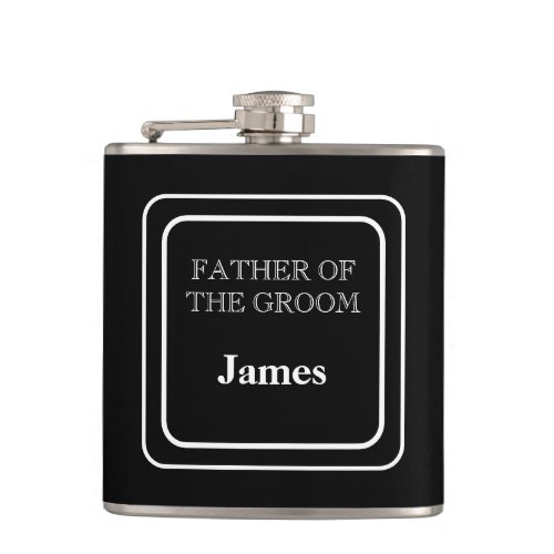 Vinyl Wrapped Flask_Father Of Groom Flask