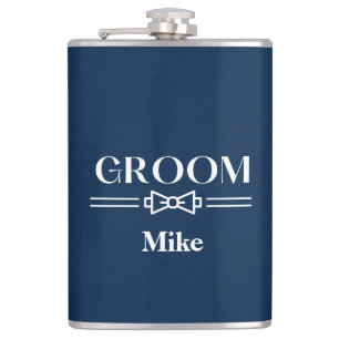 Vinyl Wrapped Flask-Groom Flask