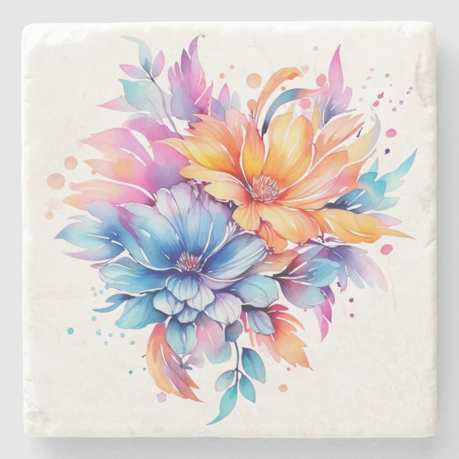 Vinyl Wrapped Flask Stone Coaster (Front)