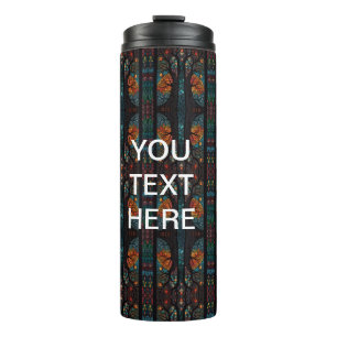 Vinyl Wrapped Flask Thermal Tumbler