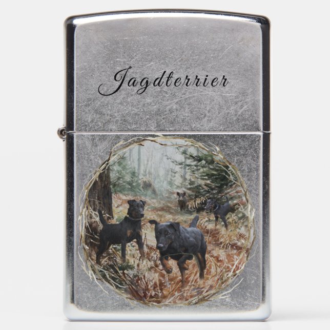 Vinyl Wrapped Flask Zippo Lighter (Front)