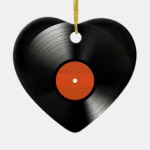 Vinyle Record Ceramic Ornament