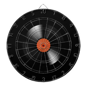 Vinyle Record Dartboard With Darts