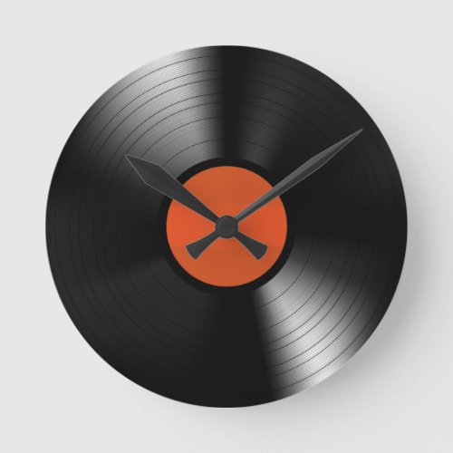 Vinyle Record Round Clock