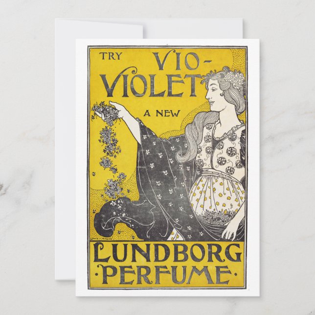 Vio-Violet Perfume Fine Art Holiday Card (Front)
