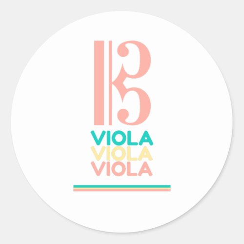 Viola Alto Clef Sticker