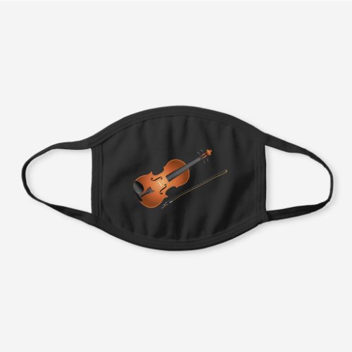 Viola Cute Music Teacher Musician Violin Black Cotton Face Mask