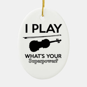 viola designs ceramic ornament