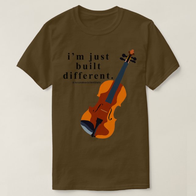 Viola Im just built different T-Shirt (Design Front)