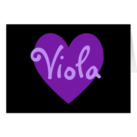 Viola in Purple Cards (Front Horizontal)