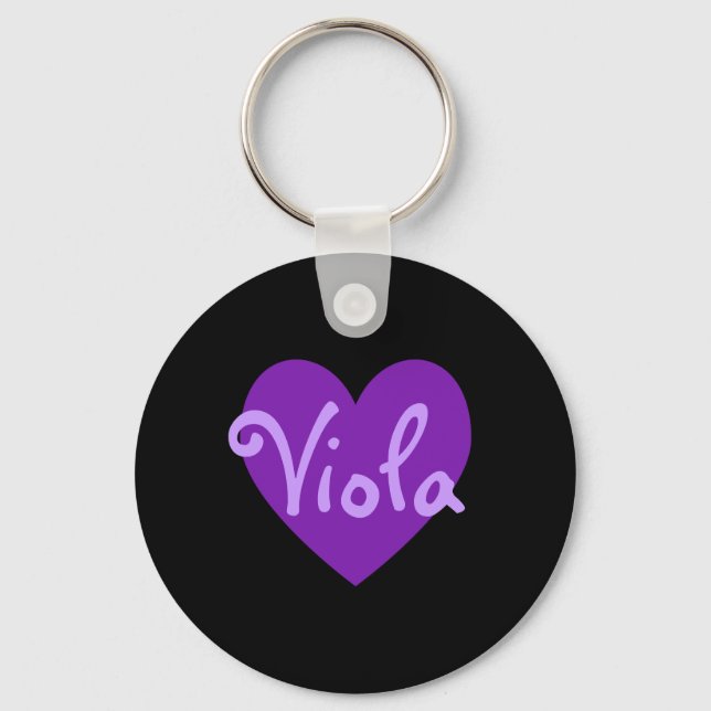 Viola in Purple Keychain (Front)