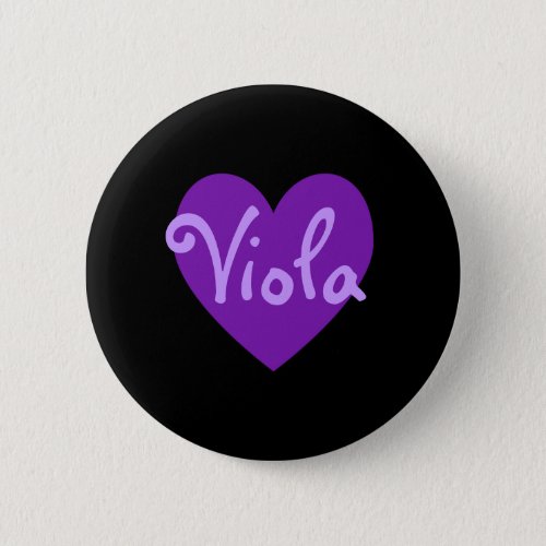 Viola in Purple Pinback Button