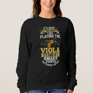Viola Instrument Music Notes Player Lesson Beginne Sweatshirt