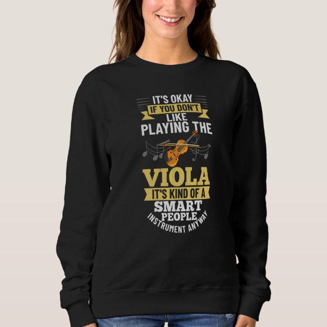 Viola Instrument Music Notes Player Lesson Beginne Sweatshirt (Front)