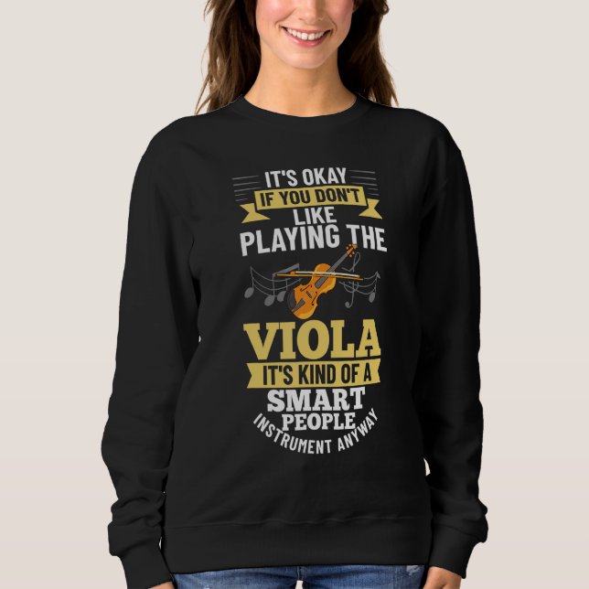 Viola Instrument Music Notes Player Lesson Beginne Sweatshirt (Front)