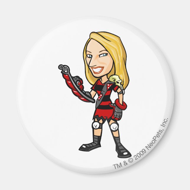 Viola Krawk Island Staff Player Magnet (Front)